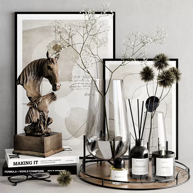 Decorative set 31 3D Model Free