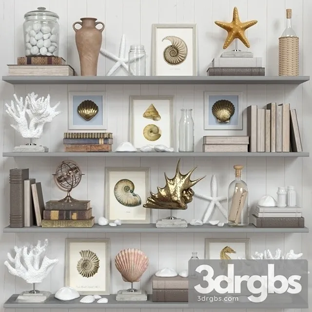 Decorative Set 31 3D Model Free