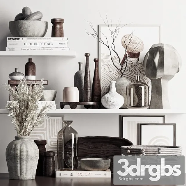 Decorative Set 33 15 3D Model Free