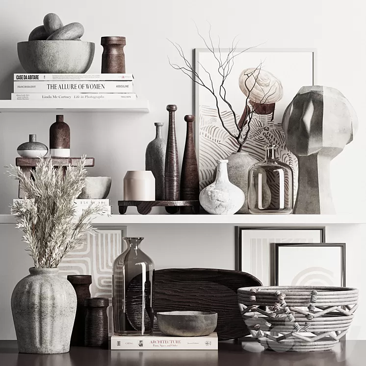 Decorative Set 33 3D Model Free