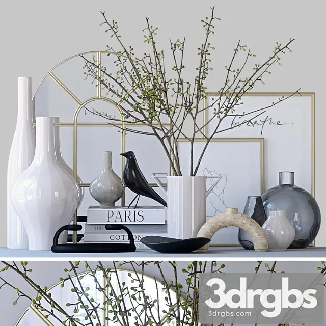 Decorative Set 330 3D Model Free