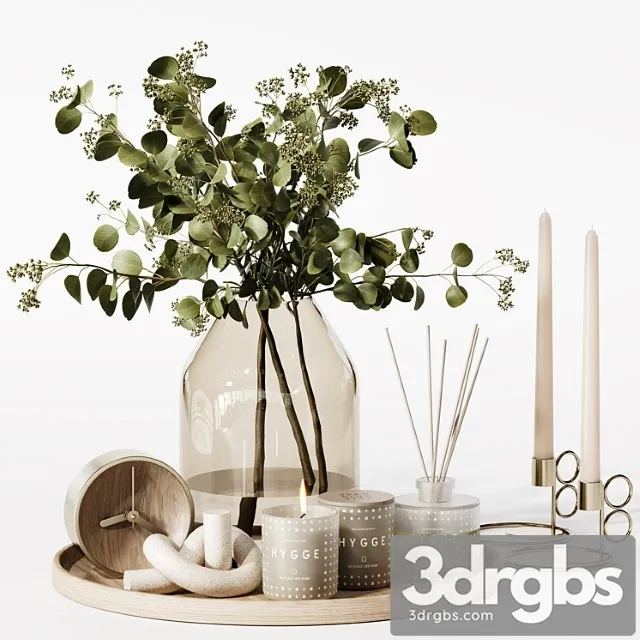 Decorative Set 34 14 3D Model Free