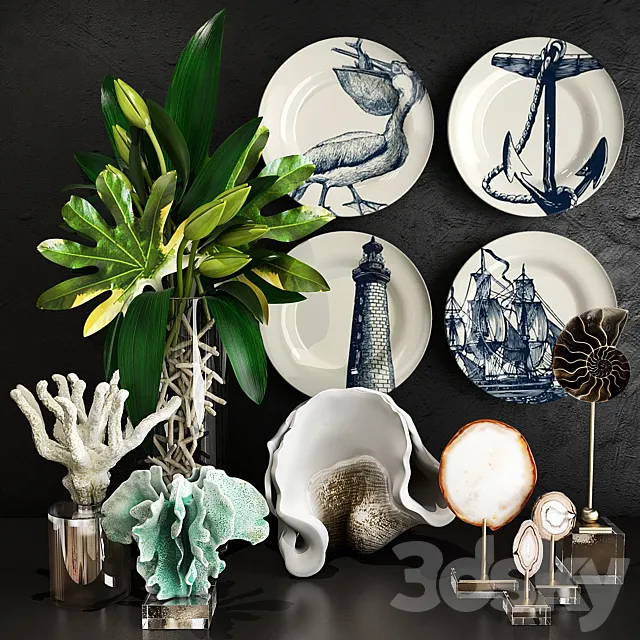 Decorative set 34 3DModel