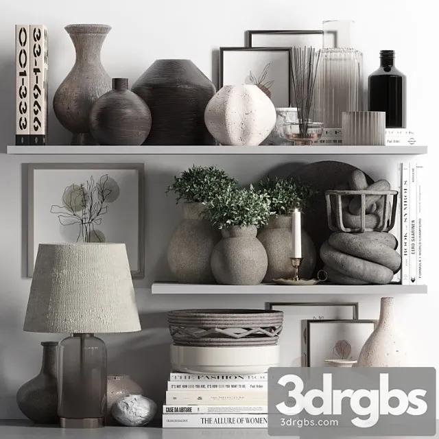 Decorative Set 35 10 3D Model Free