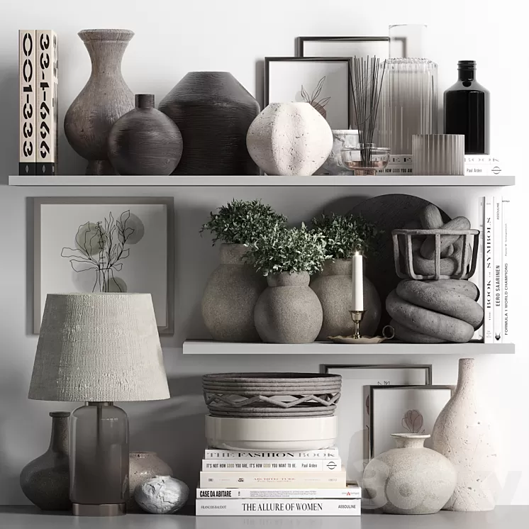 Decorative Set 35 3D Model Free