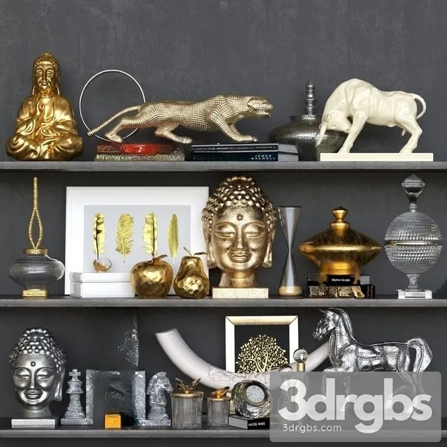 Decorative Set 35 3D Model Download