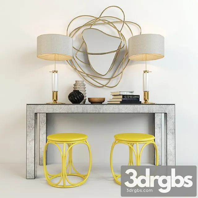 Decorative Set 362 3D Model Free