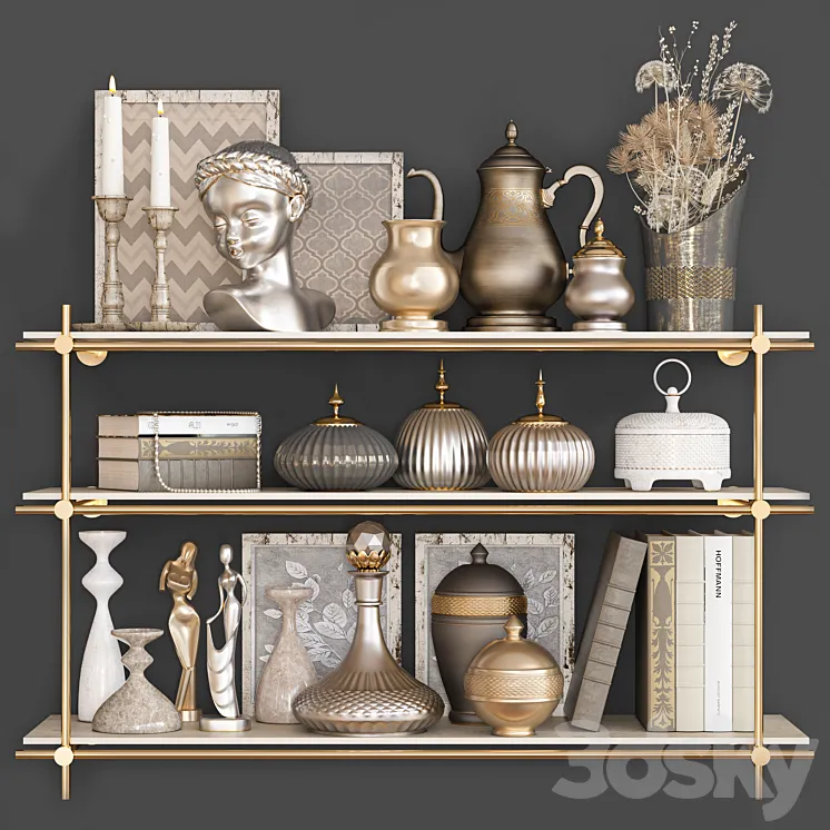 decorative set 39 3D Model Free