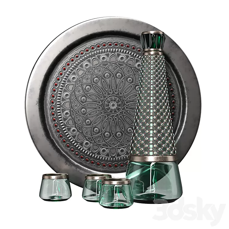 decorative set 3D Model Free