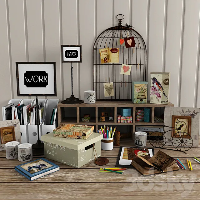 Decorative set 3D Model