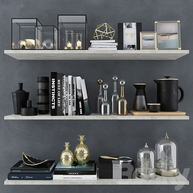 Decorative Set 3D Model