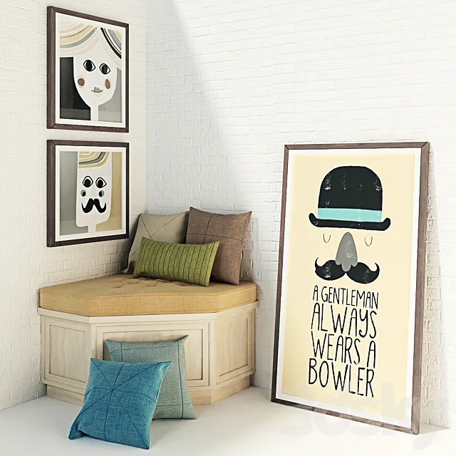 Decorative set 3D Model