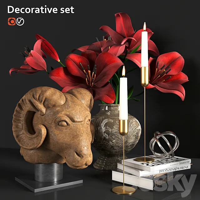 Decorative set 3D Model