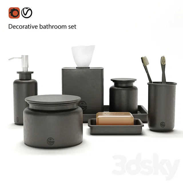 Decorative set 3D Model