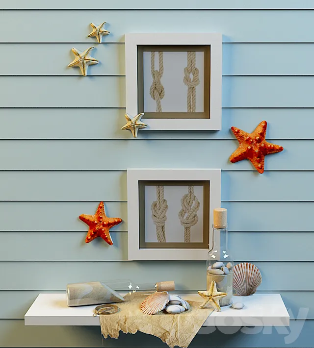 Decorative set 3D Model