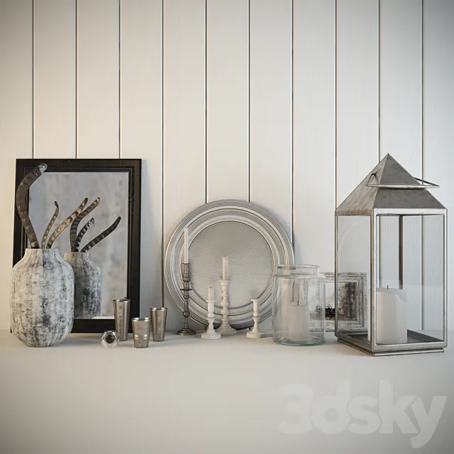Decorative set 3D Model