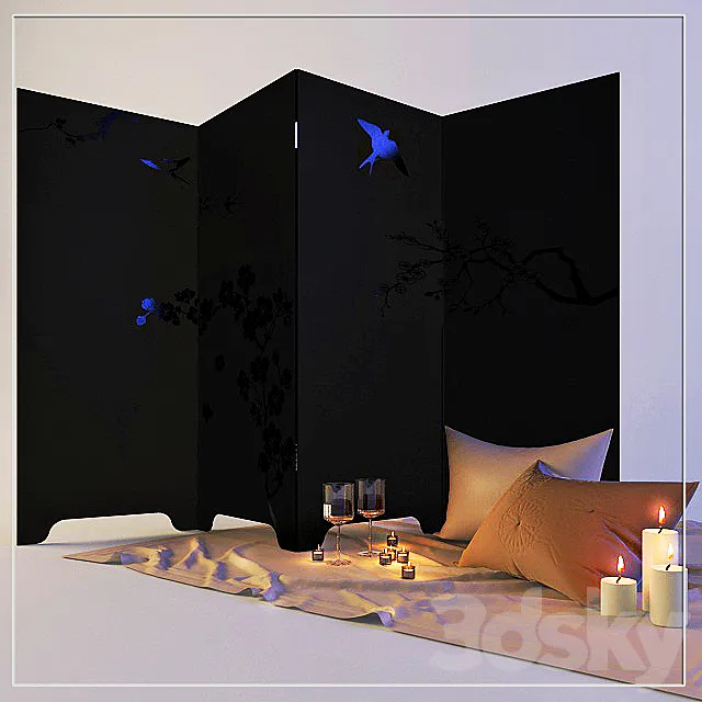 Decorative set 3D Model