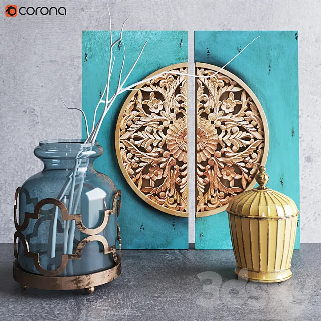 Decorative Set 3D Model