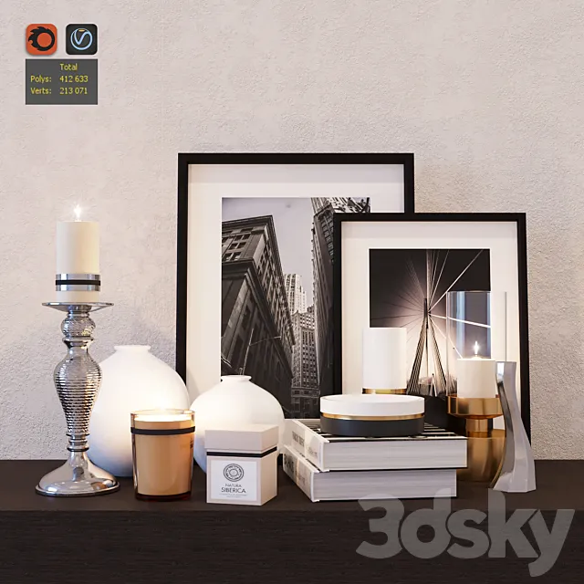 Decorative set 3D Model