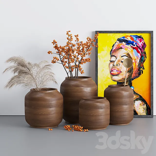 Decorative Set 3D Model