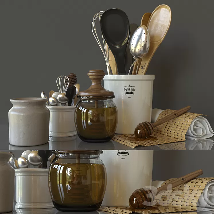 Decorative set 3D Model