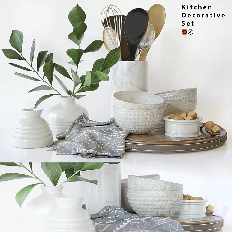 Decorative set 3D Model