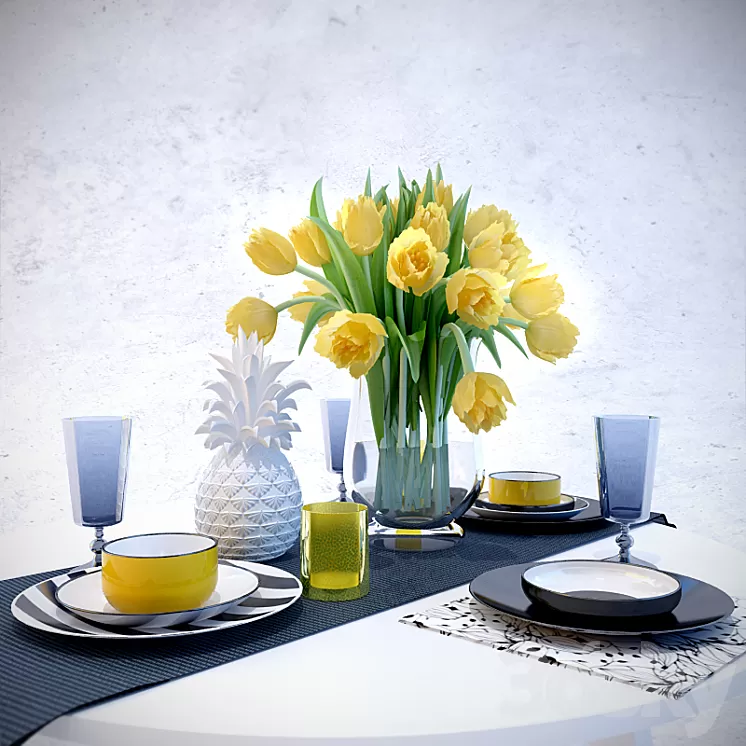 Decorative set 3D Model