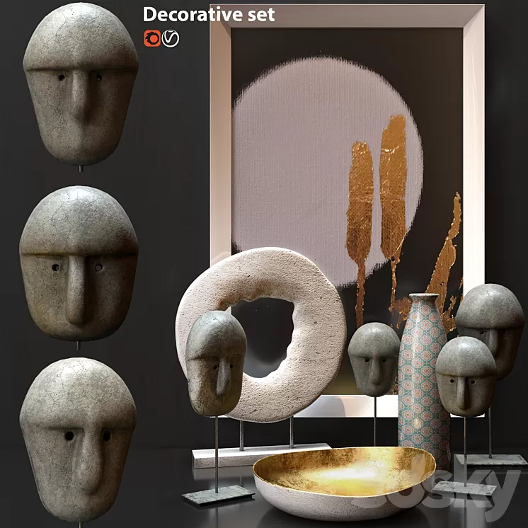 Decorative set 3D Model