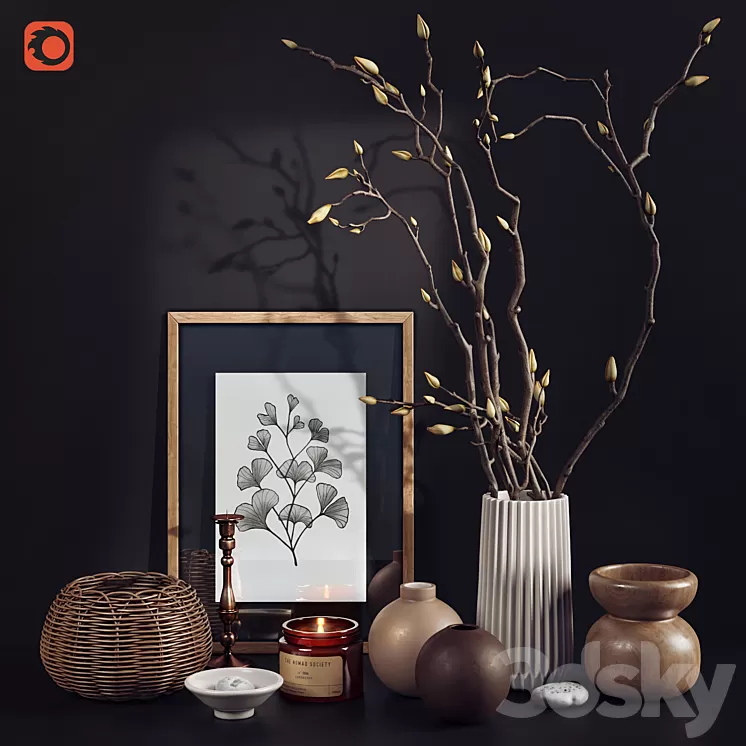 Decorative set 3D Model