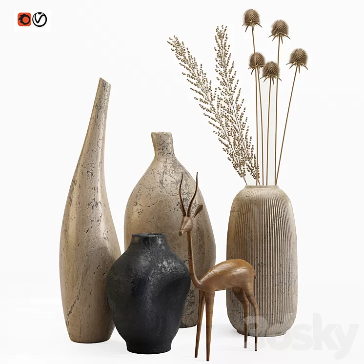 Decorative set 3D Model