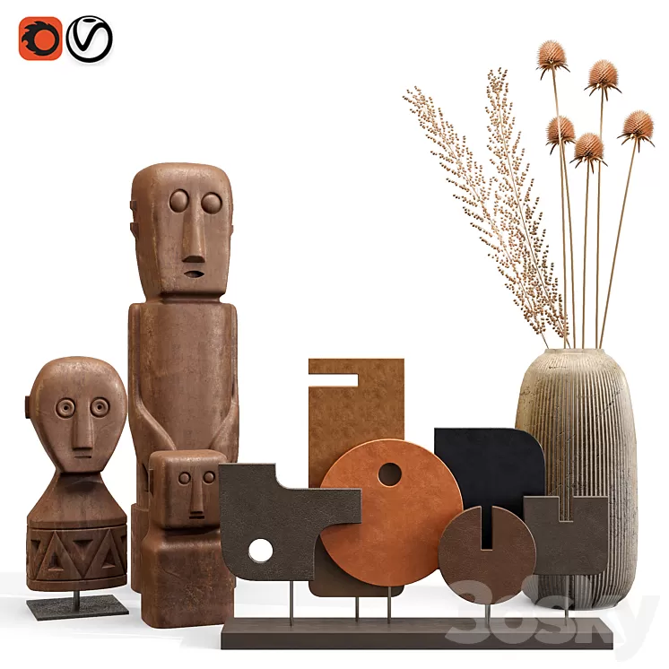 Decorative set 3D Model