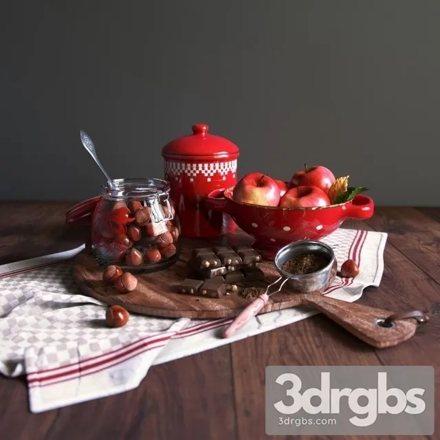 Decorative Set 3D Model Free