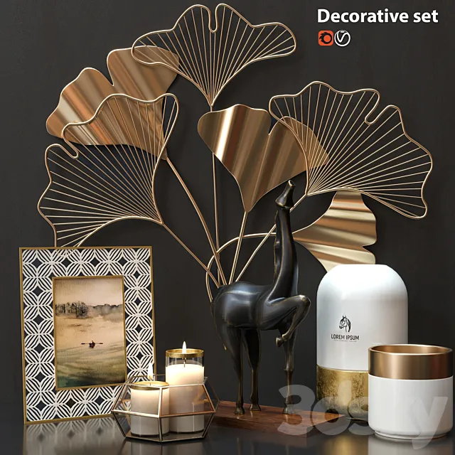 Decorative set 3D Model