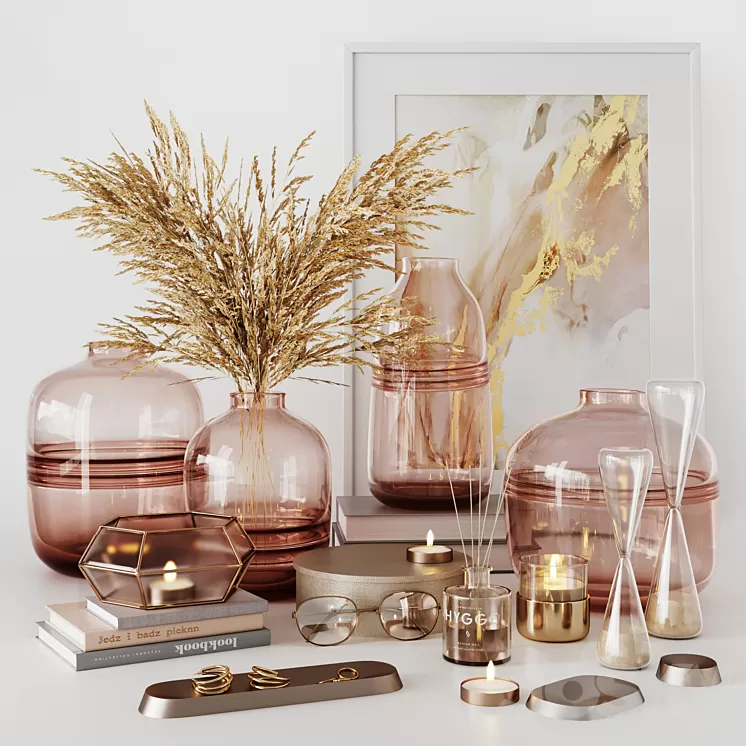 Decorative set 4 3D Model