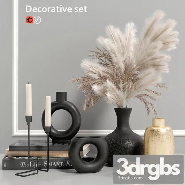 Decorative Set 4 3D Model Free