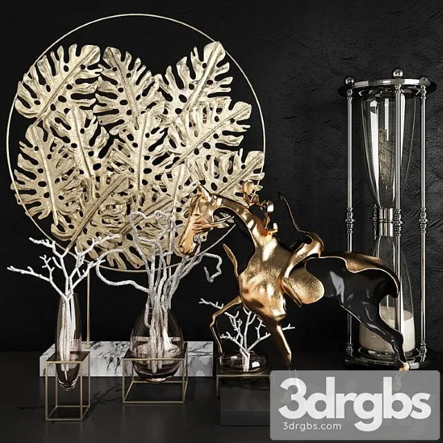 Decorative Set 40 1 3D Model Free