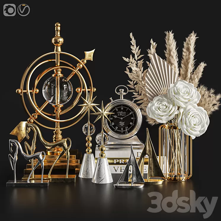 Decorative Set 40 3D Model