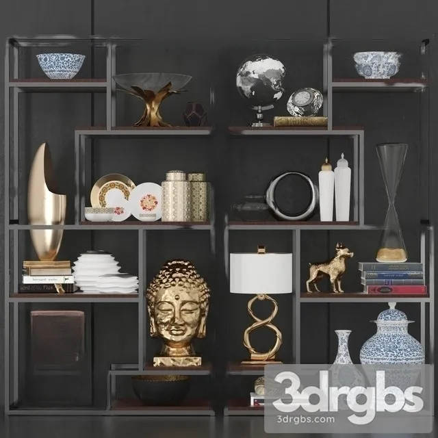 Decorative Set 40 3D Model Free