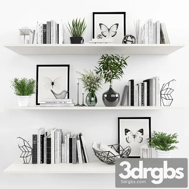 Decorative set 40_2 3D Model Free