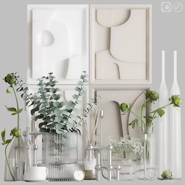 Decorative set 41 3D Model Free Download