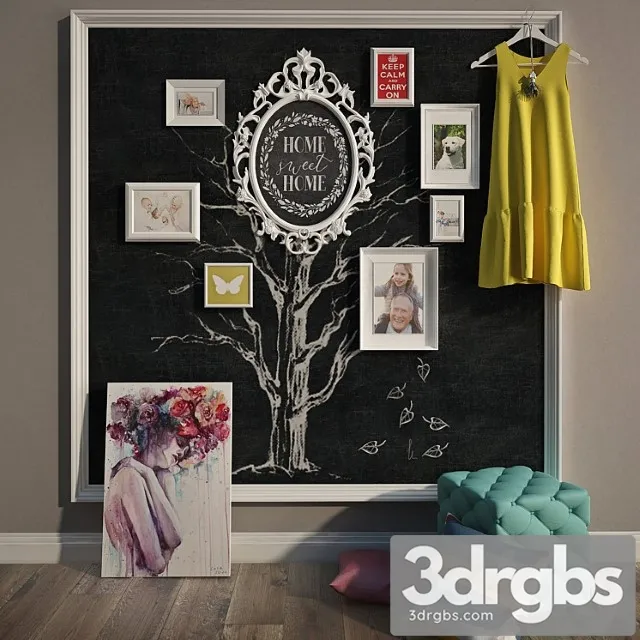 Decorative Set 419 (2) 3D Model Free