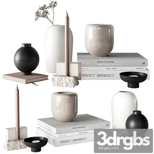 Decorative Set 451 3D Model Free