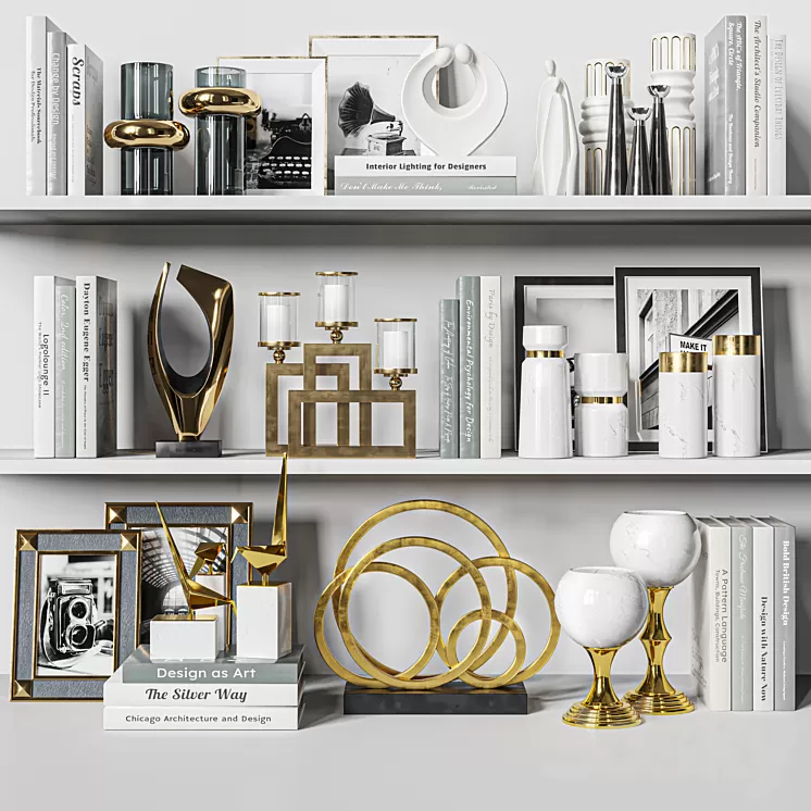 Decorative Set 46 3D Model Free