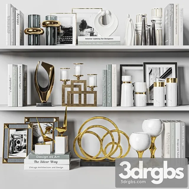 Decorative set 46 3D Model Free