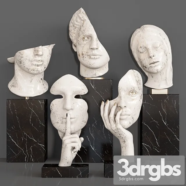 Decorative Set 47 4 3D Model Free