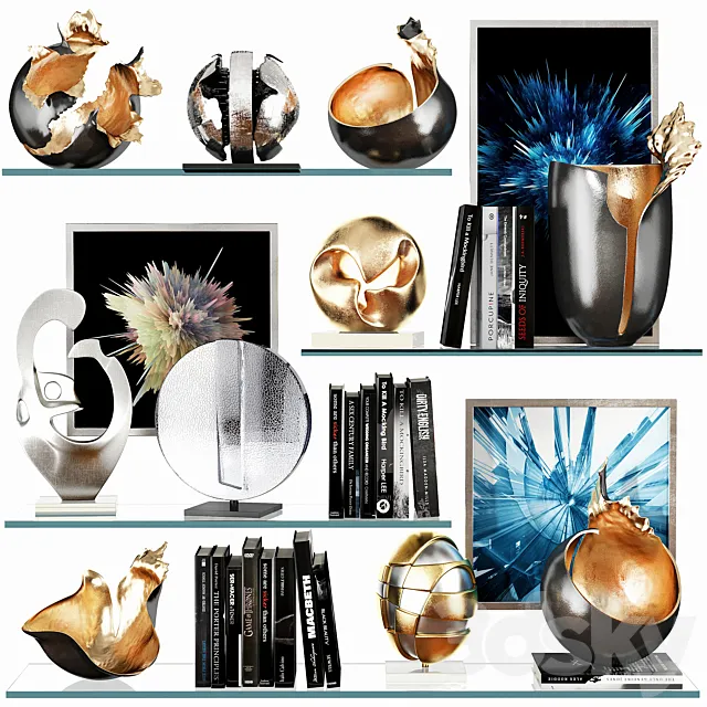 Decorative set 49 3DModel