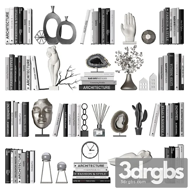 Decorative set 4_2 3D Model Free