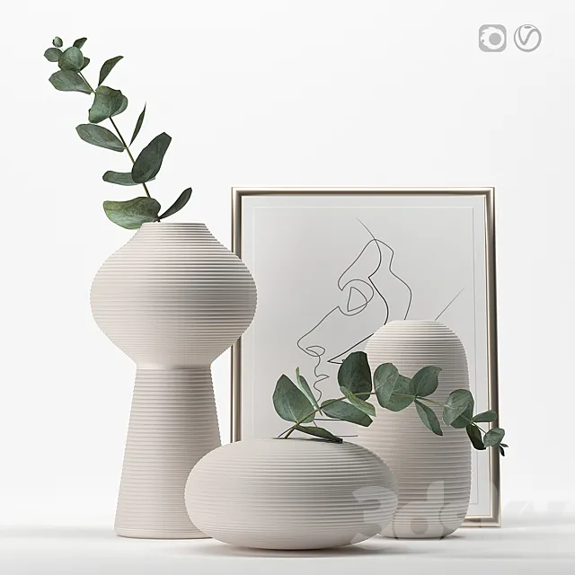 Decorative set 5 3DModel
