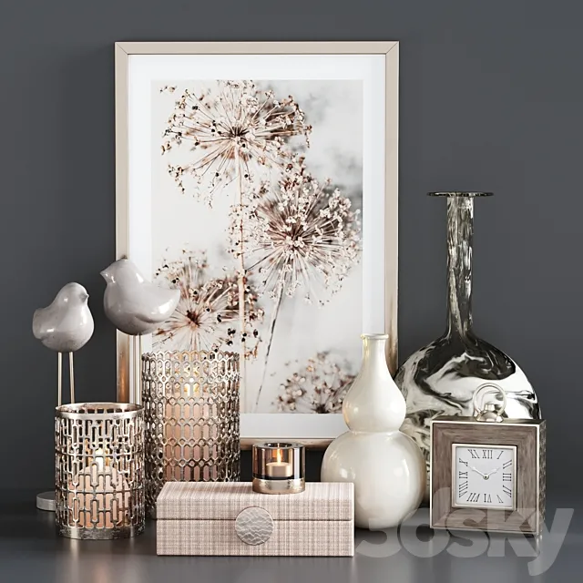 Decorative Set 50 3D Model