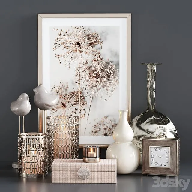 Decorative Set 50 3D Model